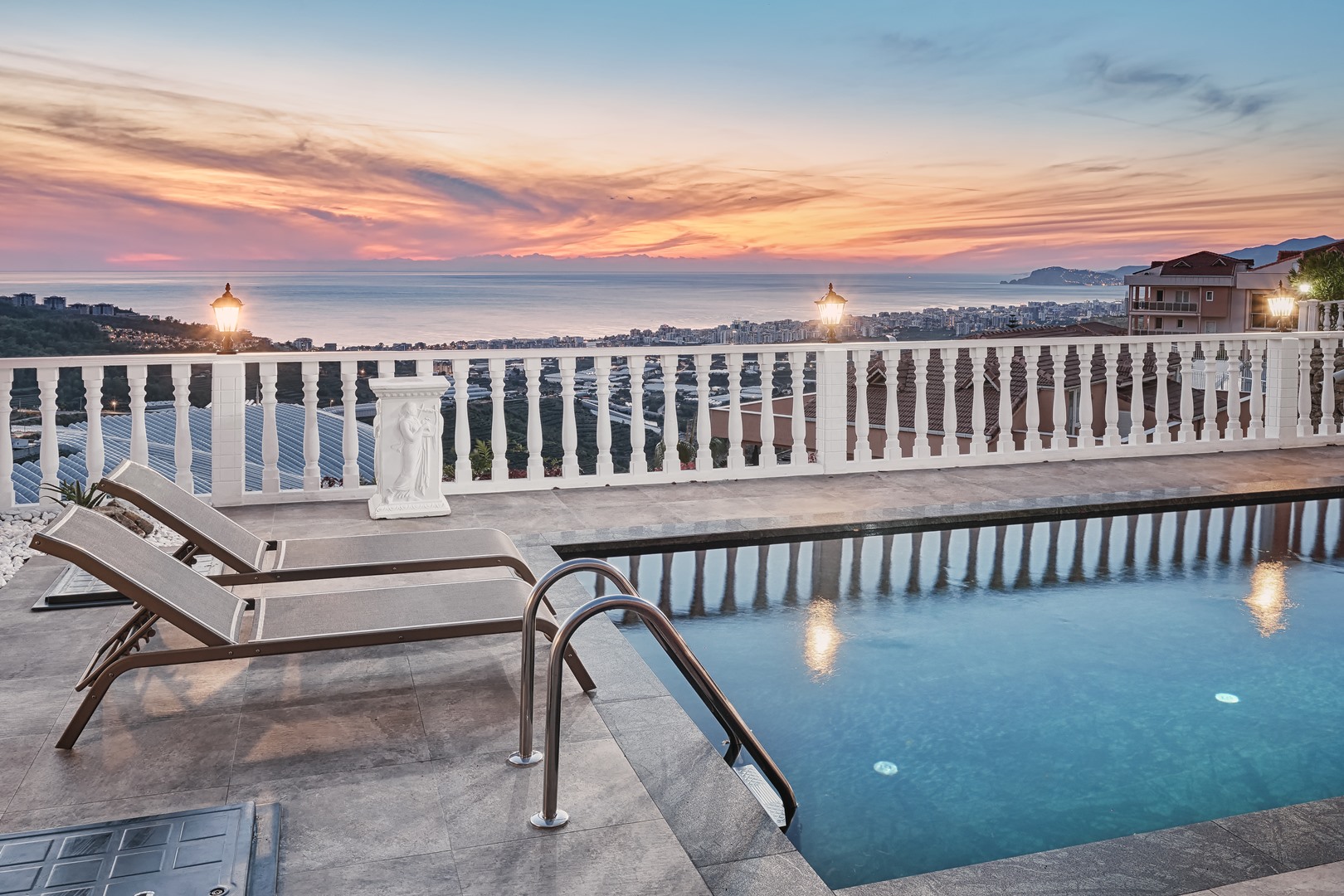 Alanya Real Estate Sea View Furnished 4 Room Villa For Sale In Mahmutlar Alanya 15