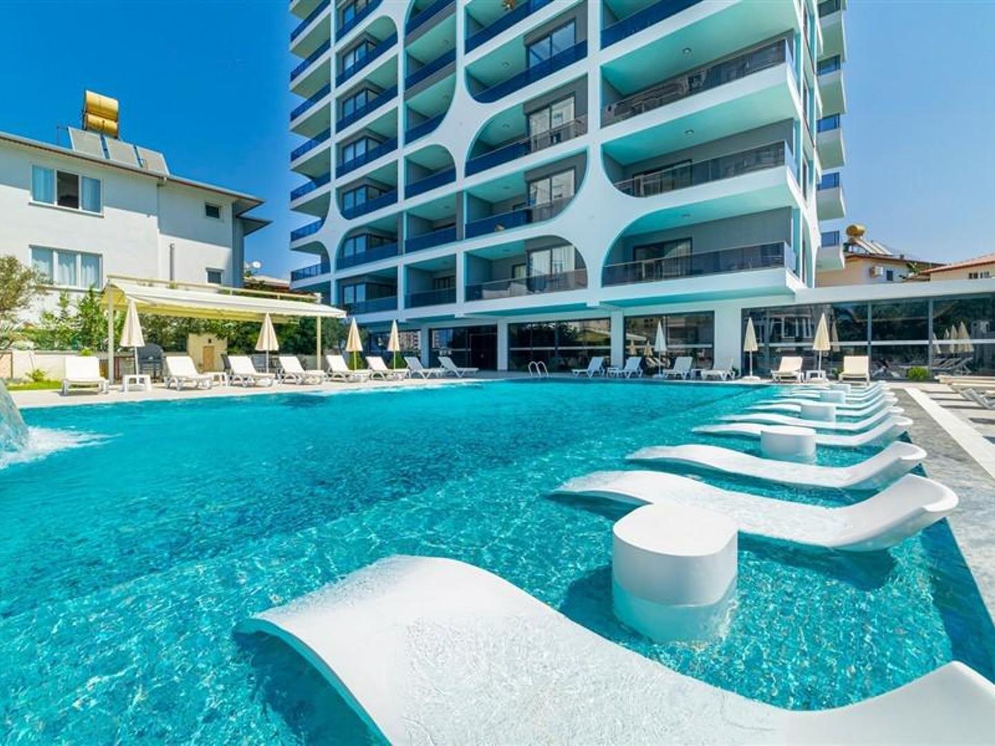 Alanya Real Estate Sea View Furnished 3 Room Apartment For Sale In Mahmutlar Alanya 10